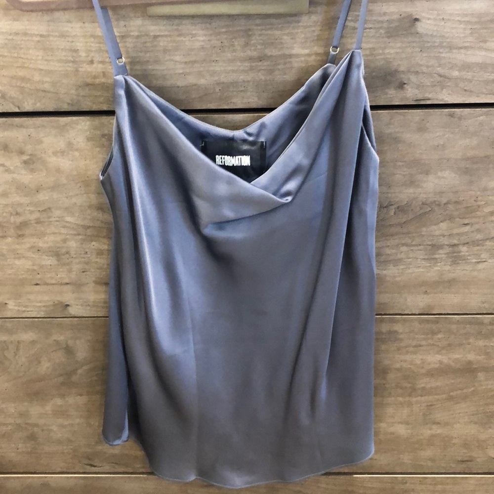 Reformation silk tank top